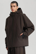 Men's Baggy Snowboard Jacket Bold Cow Print Snow Jacket