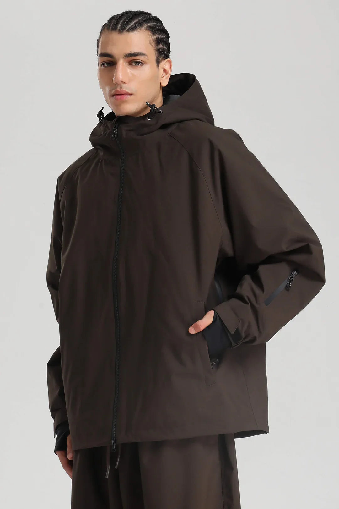 Men's Baggy Snowboard Jacket Bold Cow Print Snow Jacket