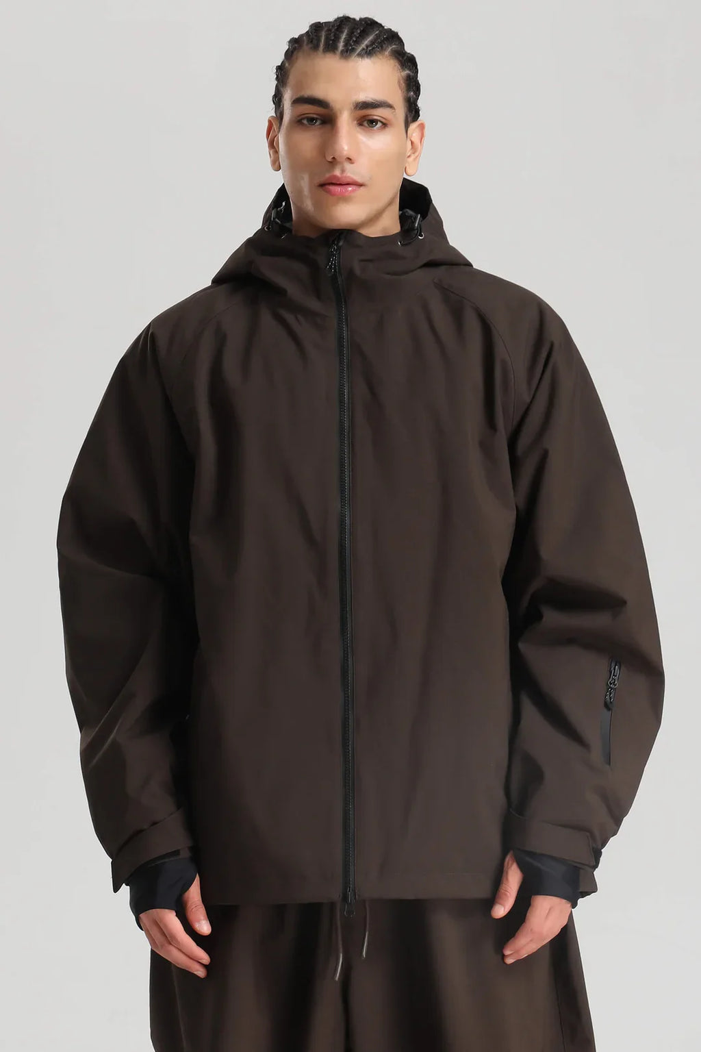 Men's Baggy Snowboard Jacket Bold Cow Print Snow Jacket