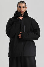 Men's Rose Multi-Pocket Dual-Vent Ski Jacket Waterproof Insulated Snow Jacket