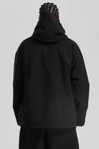 Men's Black Multi-Pocket Dual-Vent Ski Jacket Waterproof Insulated Snow Jacket