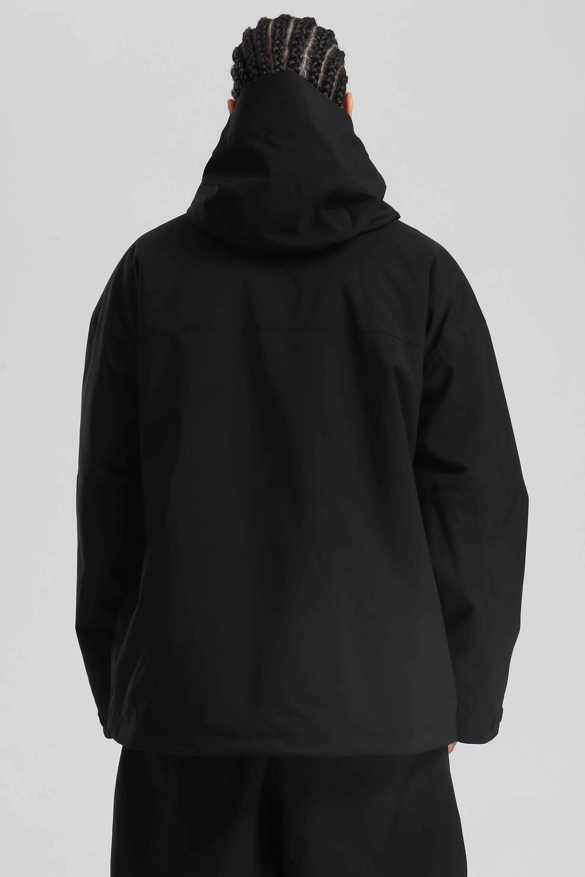 Men's Black Multi-Pocket Dual-Vent Ski Jacket Waterproof Insulated Snow Jacket