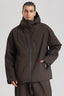 Men's Coffee Multi-Pocket Dual-Vent Ski Jacket Waterproof Insulated Snow Jacket