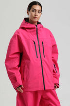 Women's Rose Multi-Pocket Dual-Vent Ski Jacket Waterproof Insulated Snow Jacket
