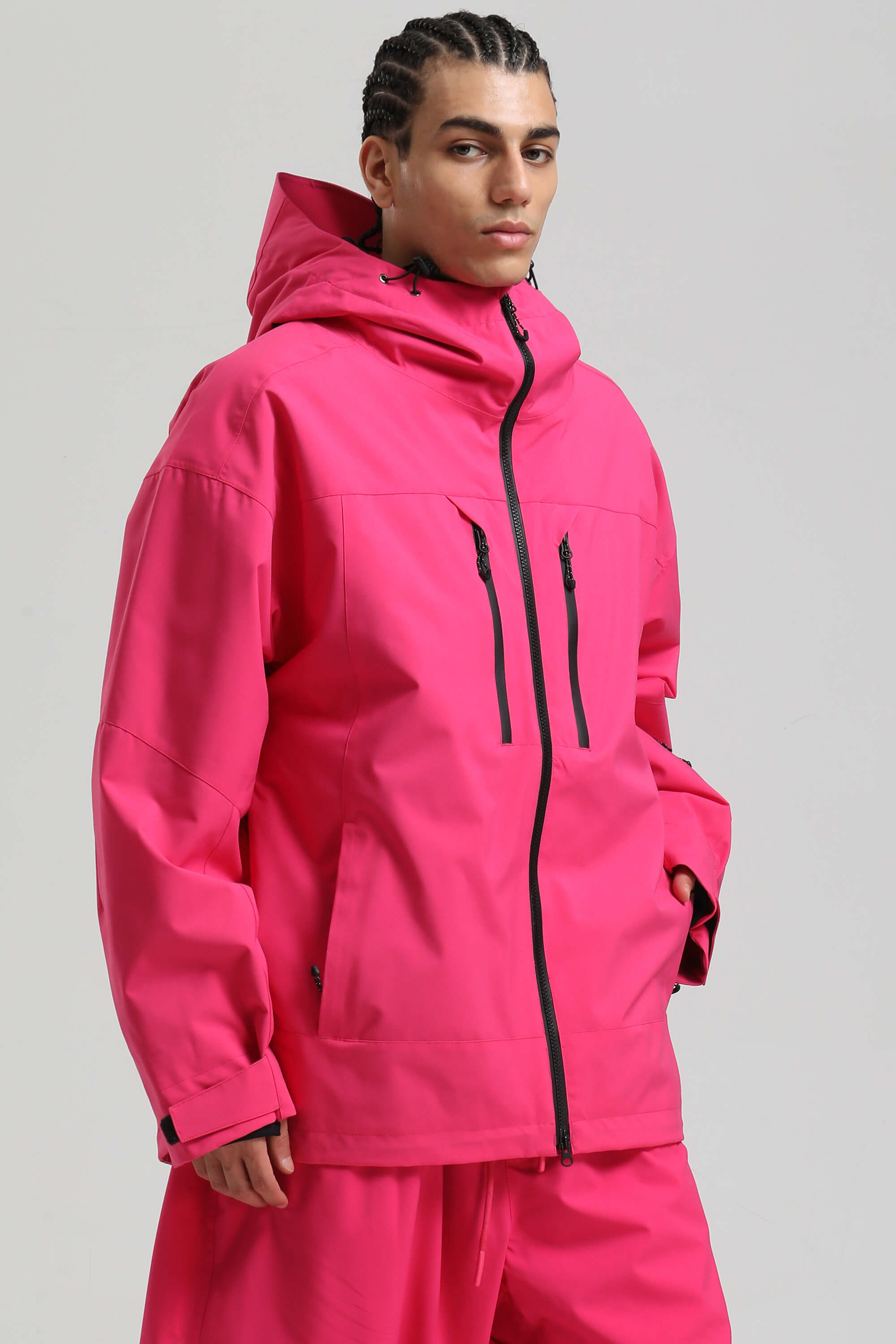 Men's Rose Multi-Pocket Dual-Vent Ski Jacket Waterproof Insulated Snow Jacket Main image