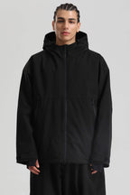 Men's Off White Fully-Sealed Dual-Vent Ski Jacket Minimalist Insulated Snow Jacket
