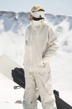 Women's Black & Grey Asym-Zip Face-Vent Ski Jacket Waterproof Insulated Snow Jacket