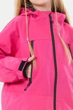 Girls Rose Detachable-Hood Waterproof Insulated Ski Jacket Snow Jacket