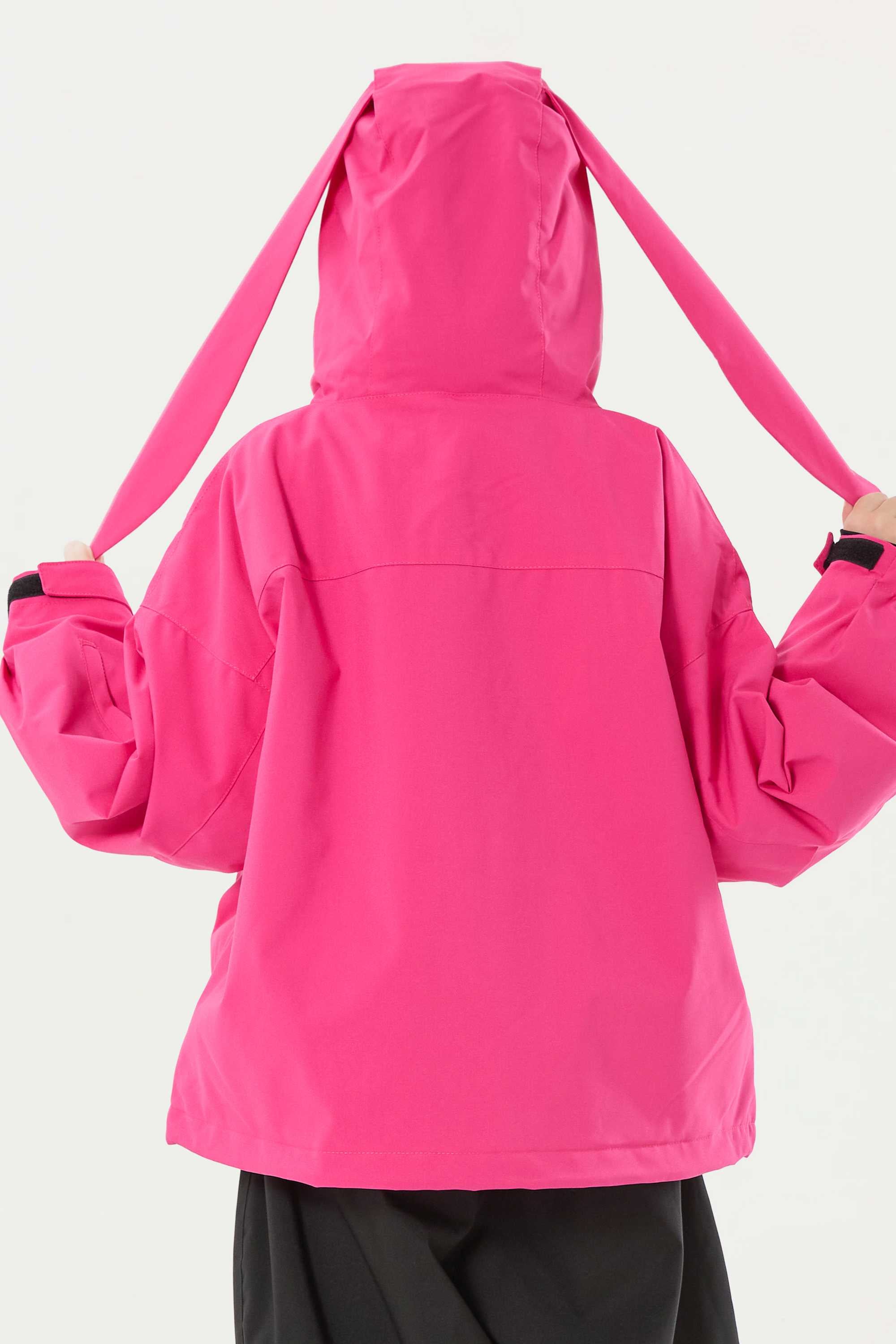 Girls Rose Detachable-Hood Waterproof Insulated Ski Jacket Snow Jacket