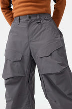 Men's Rose Baggy Utility Ski Pants Wear-Resistant Snow Pants