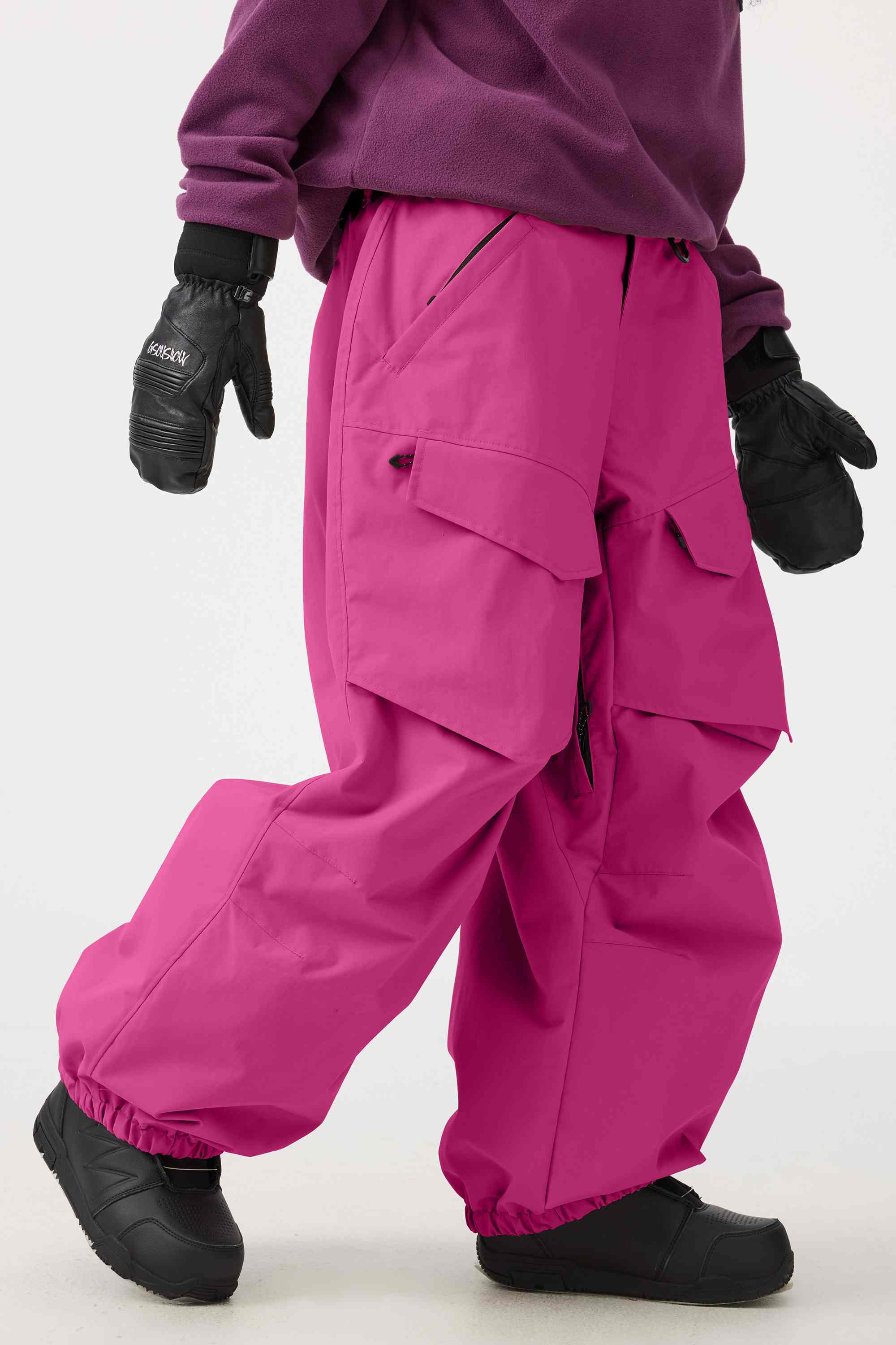 Women's Rose Baggy Utility Ski Pants Wear-Resistant Snow Pants Secondary image