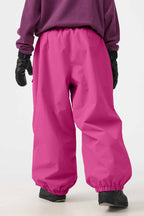 Women's Army Green Baggy Utility Ski Pants Wear-Resistant Snow Pants