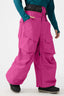 Men's Rose Baggy Utility Ski Pants Wear-Resistant Snow Pants