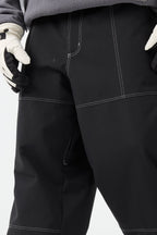 Men's Caramel Baggy Workwear Ski Pants Oxford Snow Pants