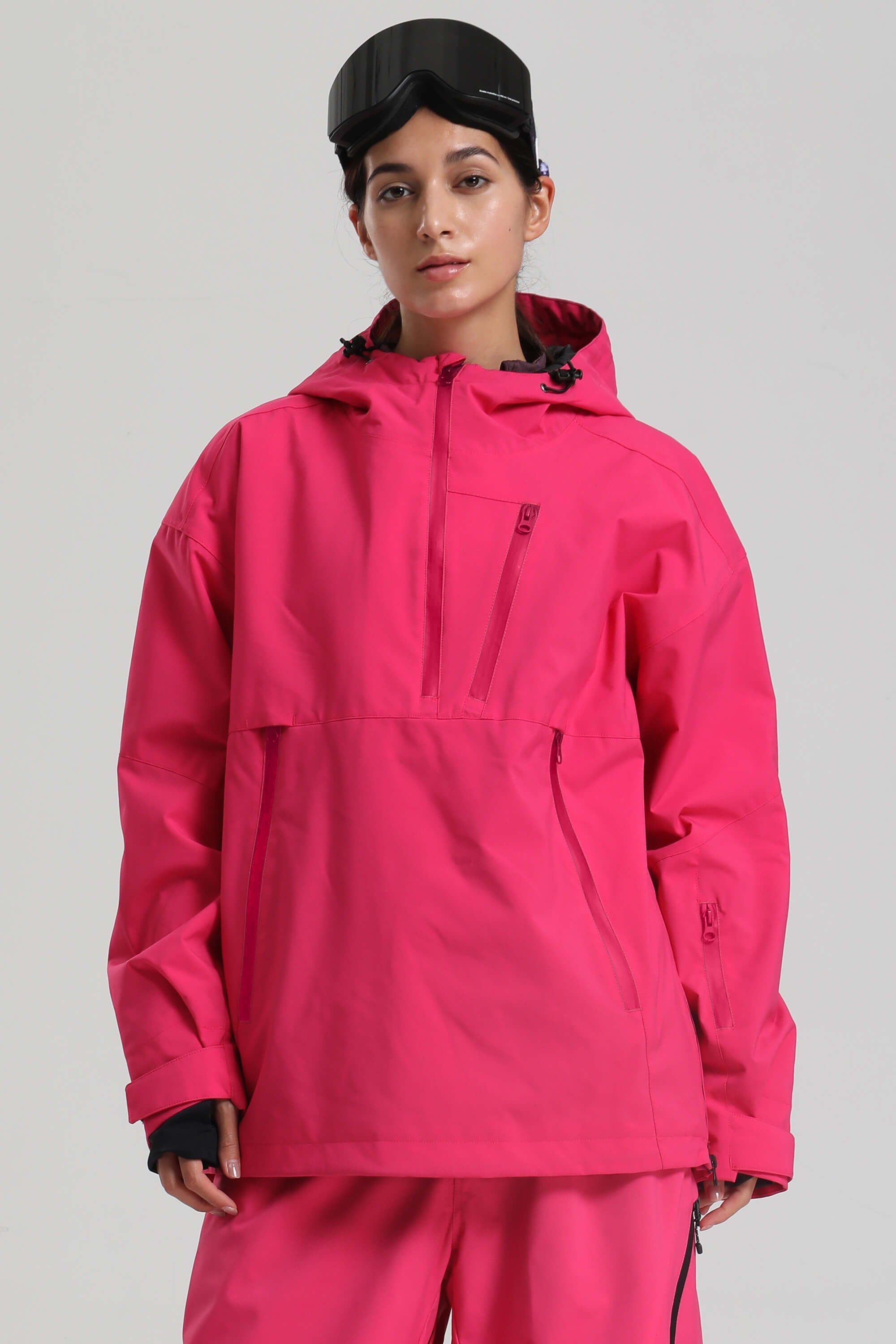 Women's Rose Side-Zip Vented Ski Anorak Fully-Sealed Insulated Snow Anorak Main image