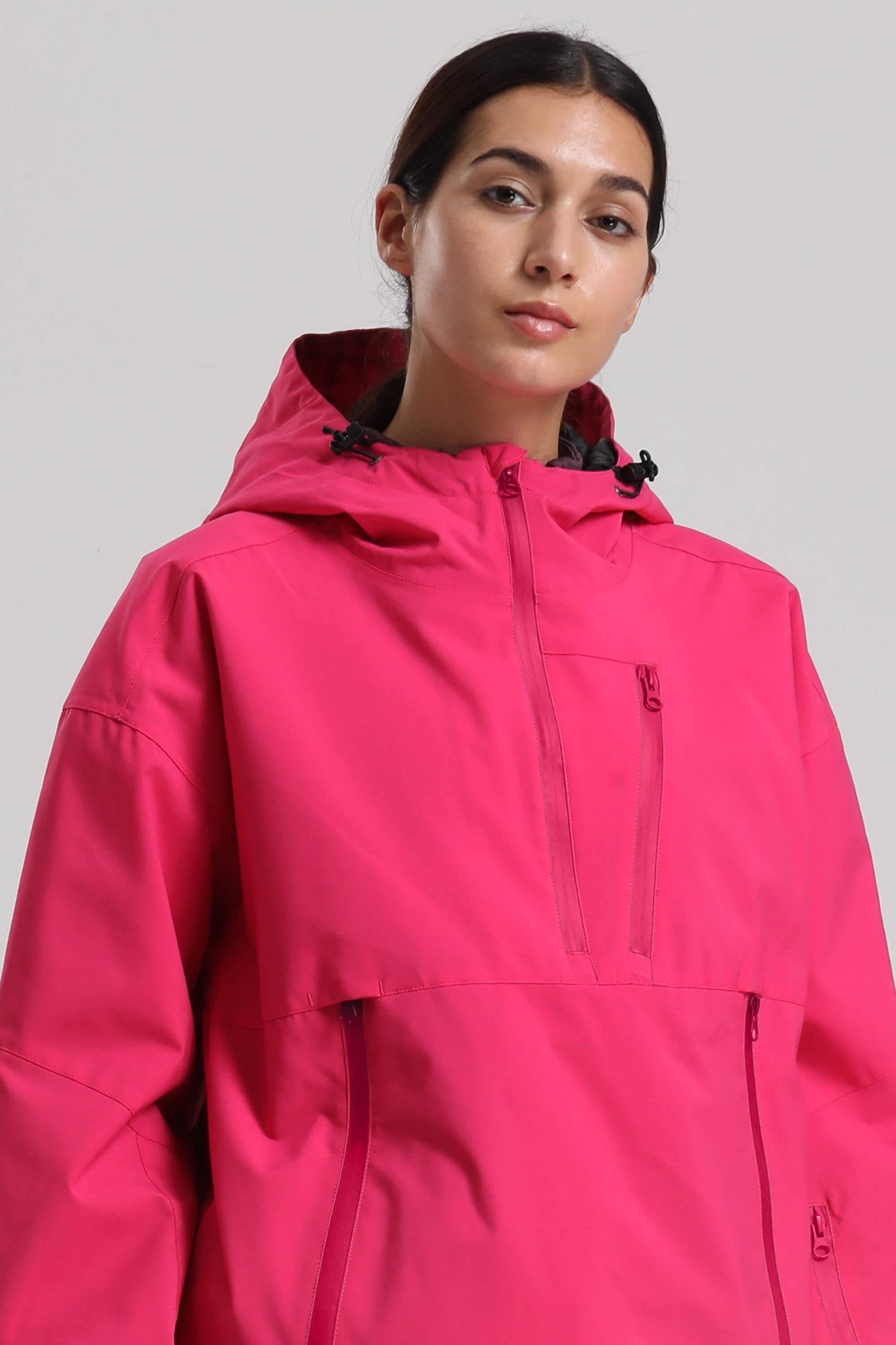 Women's Rose Side-Zip Vented Ski Anorak Fully-Sealed Insulated Snow Anorak Secondary image