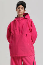 Women's Rose Side-Zip Vented Ski Anorak Fully-Sealed Insulated Snow Anorak
