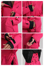 Women's Rose Side-Zip Vented Ski Anorak Fully-Sealed Insulated Snow Anorak