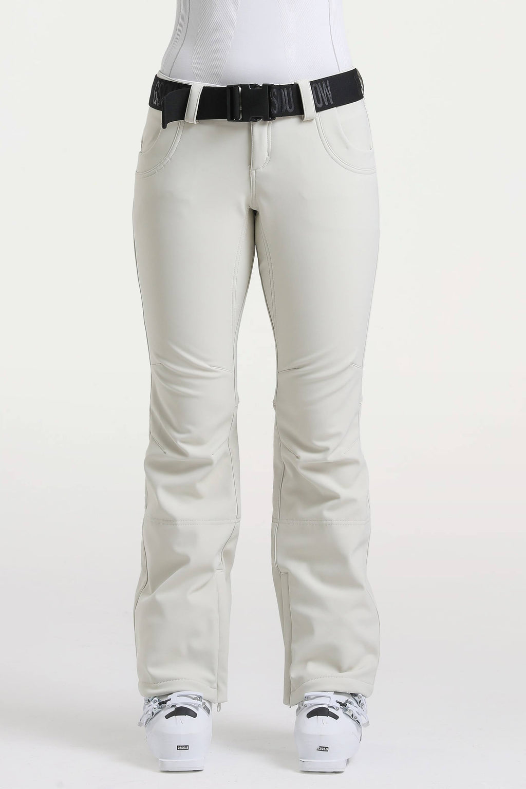 Navy Blue Slim-Fit Flared Hem Ski Pants Waterproof Snow Pants