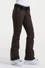 Dark Brown Slim-Fit Flared Hem Ski Pants Waterproof Snow Pants