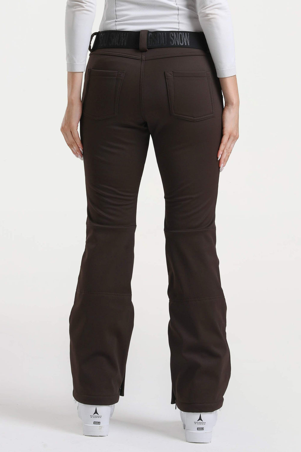 Off White Slim-Fit Flared Hem Ski Pants Waterproof Snow Pants