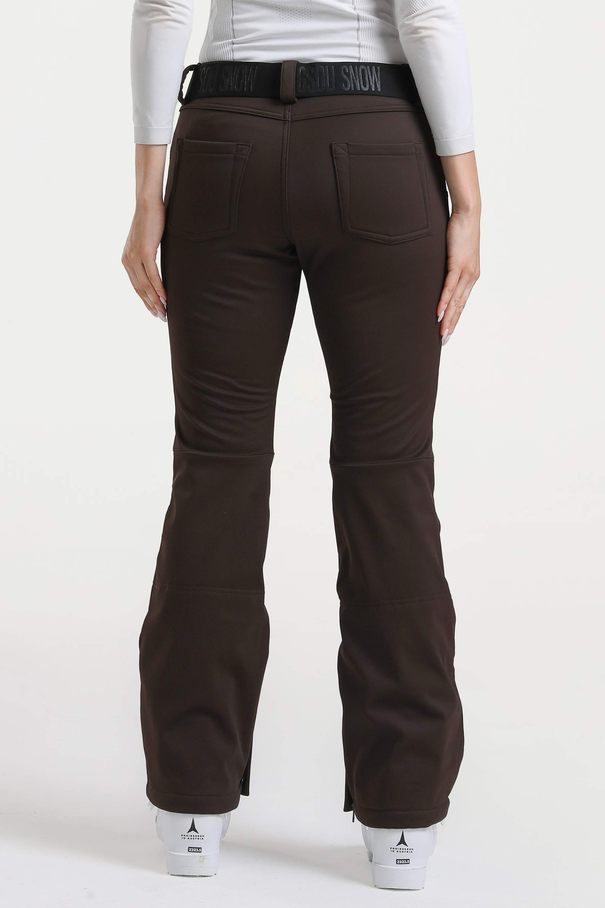 Off White Slim-Fit Flared Hem Ski Pants Waterproof Snow Pants