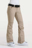 Khaki Slim-Fit Flared Hem Ski Pants Waterproof Snow Pants