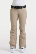 Navy Blue Slim-Fit Flared Hem Ski Pants Waterproof Snow Pants