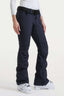 Navy Blue Slim-Fit Flared Hem Ski Pants Waterproof Snow Pants