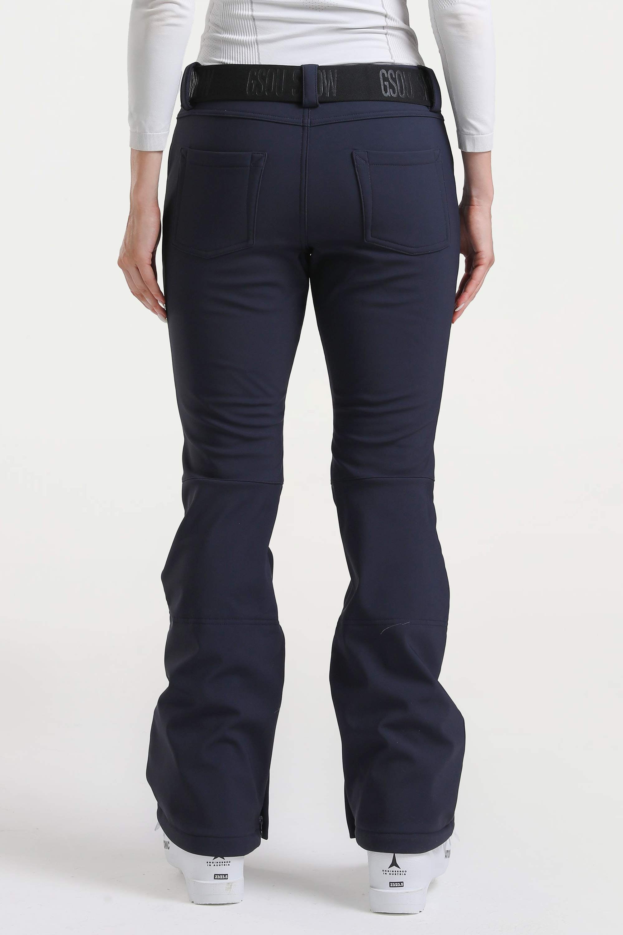 Off White Slim-Fit Flared Hem Ski Pants Waterproof Snow Pants