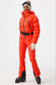 Women's Neon Orange Stain-Resistant Down One-Piece Ski Suit Snowboard Suit