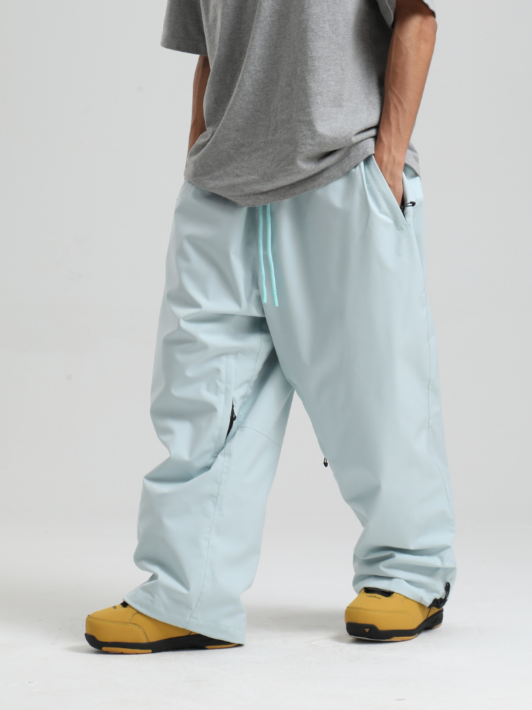 Men's Snowboard Pants Sleek Baggy Snow Pants
