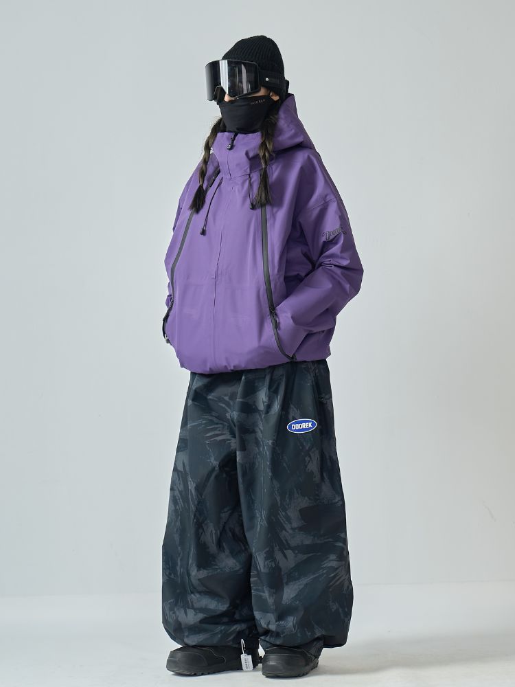Unisex GlideFlow Shell Ski Jacket Baggy Snowbard Jacket