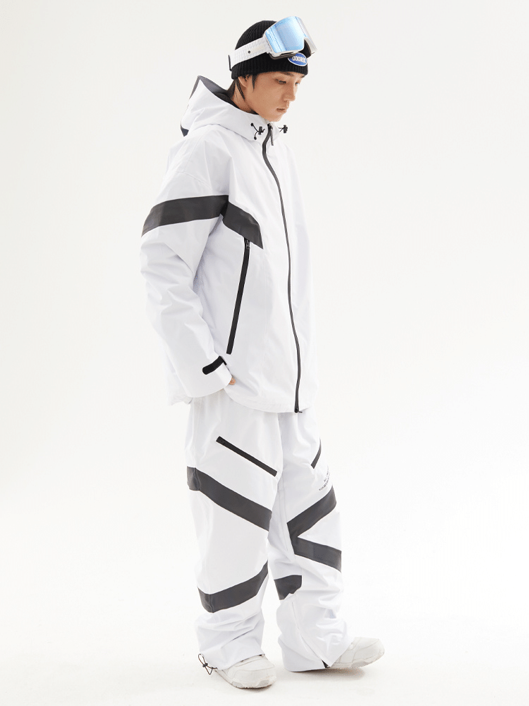 3L Adventure Reflective Men's Snowboard Jacket and Pants Snow Suit
