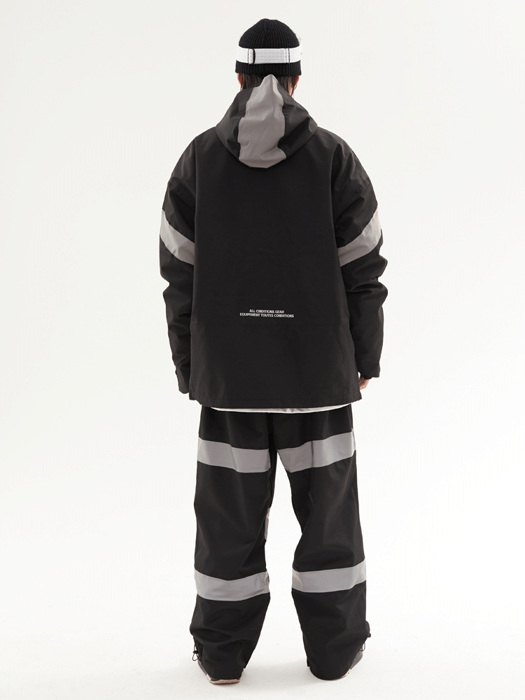 3L Adventure Reflective Men's Snowboard Jacket and Pants Snow Suit