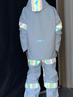3L Adventure Reflective Men's Snowboard Jacket and Pants Snow Suit - Doorek