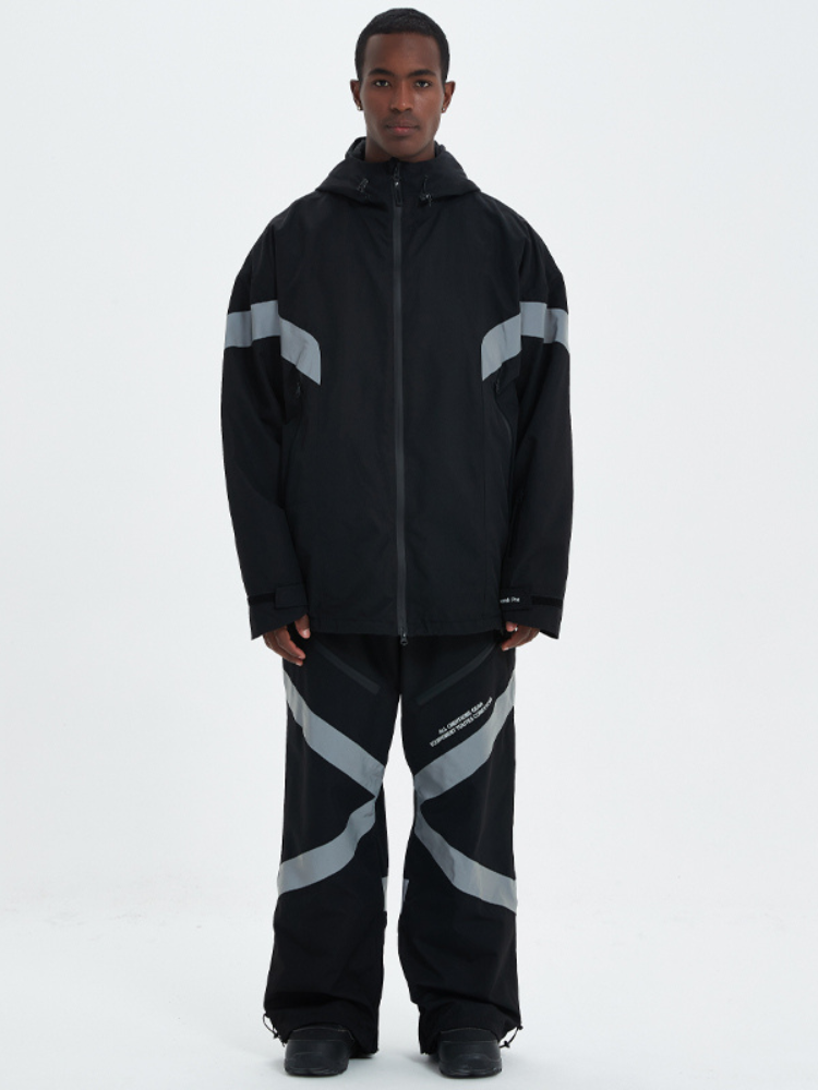 3L Adventure Reflective Men's Snowboard Jacket and Pants Snow Suit Main image