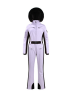 Women's Faux-Fur Slim Ski Jumpsuit One Piece Ski Suit