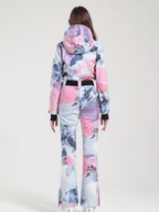 Women's Belted Flare Slim One Piece Ski Suits
