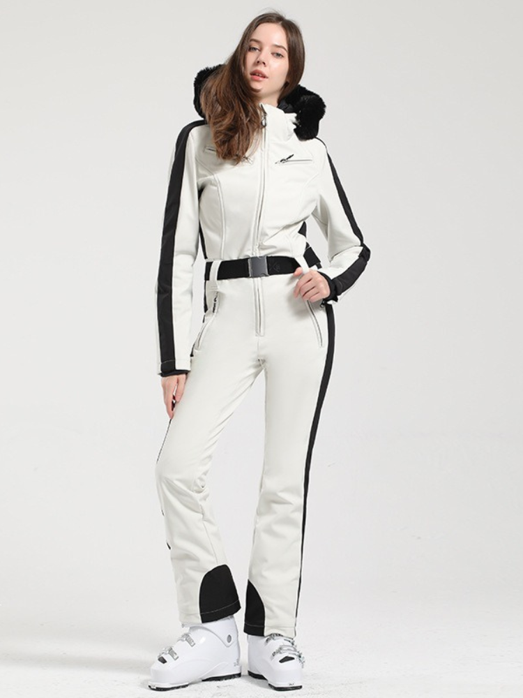 Women' One Piece Ski Suits Classic Faux-Fur Ski Jumpsuit Secondary image