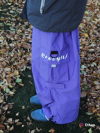 Men's Streetwear Style Cargo Baggy Snow Pants with Wide Legs