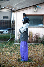 Men's Streetwear Style Cargo Baggy Snow Pants with Wide Legs