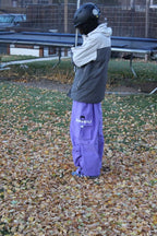 Men's Streetwear Style Cargo Baggy Snow Pants with Wide Legs