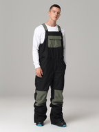 Men's Snowboard Suits Colorblock Snow Bibs