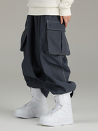 Women's Snow Pant Denim Baggy Cargo Snow Pants