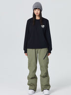 Women's Cargo Pockets Ski Snow Pants