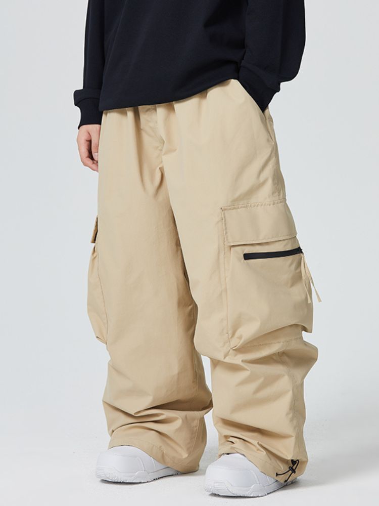 Women's Snowboard Pant Zip Pocket Baggy Cargo Snowboard Pants