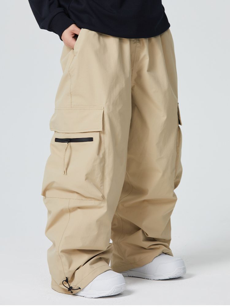 Women's Snowboard Pant Zip Pocket Baggy Cargo Snowboard Pants