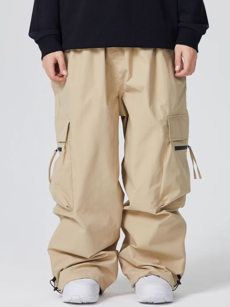 Women's Snowboard Pant Zip Pocket Baggy Cargo Snowboard Pants