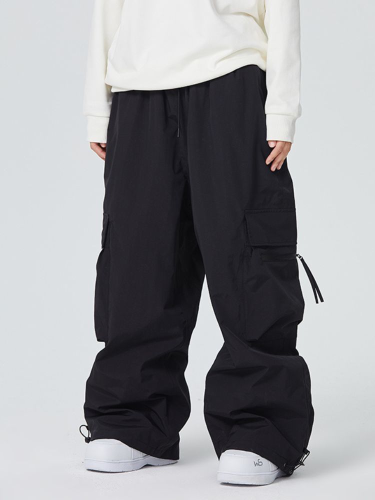 Women's Snowboard Pant Zip Pocket Baggy Cargo Snowboard Pants
